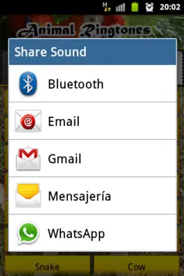 Animal Ringtones android App screenshot 0